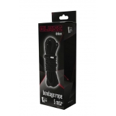 Черная веревка для шибари DELUXE BONDAGE ROPE - 5 м. - Dream Toys - купить с доставкой в Сергиевом Посаде