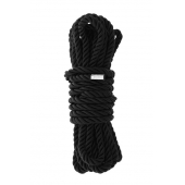 Черная веревка для шибари DELUXE BONDAGE ROPE - 5 м. - Dream Toys - купить с доставкой в Сергиевом Посаде