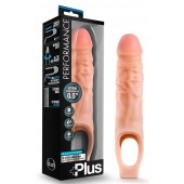 Телесный реалистичный фаллоудлинитель 9 Inch Silicone Cock Sheath Penis Extender - 22,86 см. - Blush Novelties - в Сергиевом Посаде купить с доставкой