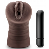 Коричневый мастурбатор-вагина Hot Chocolate Brianna - Blush Novelties - в Сергиевом Посаде купить с доставкой