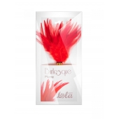 Красный перьевой тиклер Plume - 23 см. - Lola Lingerie - купить с доставкой в Сергиевом Посаде