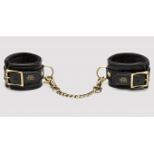Черные наручники Bound to You Faux Leather Wrist Cuffs - Fifty Shades of Grey - купить с доставкой в Сергиевом Посаде