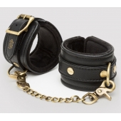 Черные наручники Bound to You Faux Leather Wrist Cuffs - Fifty Shades of Grey - купить с доставкой в Сергиевом Посаде