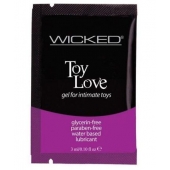 Лубрикант на водной основе для использования с игрушками WICKED Toy Love - 3 мл. - Wicked - купить с доставкой в Сергиевом Посаде