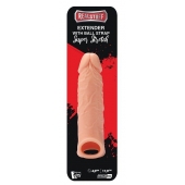 Телесная насадка EXTENDER WITH BALL STRAP 6.5 - 17 см. - Dream Toys - в Сергиевом Посаде купить с доставкой
