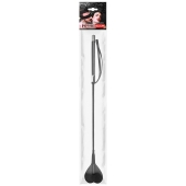 Черный стек с наконечником-сердечком - 54 см. - Notabu - купить с доставкой в Сергиевом Посаде