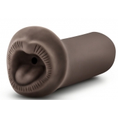 Коричневый мастурбатор-ротик Naughty Nicole - Blush Novelties - в Сергиевом Посаде купить с доставкой