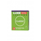 Гладкие презервативы LUXE Royal Classic - 3 шт. - Luxe - купить с доставкой в Сергиевом Посаде