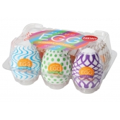 Набор из 6 мастурбаторов Tenga EGG IV с различным рельефом - Tenga - в Сергиевом Посаде купить с доставкой