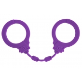 Фиолетовые силиконовые наручники Suppression - Lola Games - купить с доставкой в Сергиевом Посаде