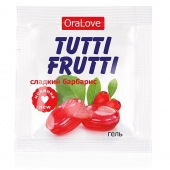 Гель-смазка Tutti-frutti со вкусом барбариса - 4 гр. - Биоритм - купить с доставкой в Сергиевом Посаде