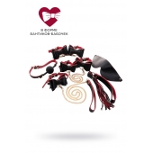 Черно-красный бондажный набор Bow-tie - ToyFa - купить с доставкой в Сергиевом Посаде