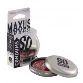 Экстремально тонкие презервативы в железном кейсе MAXUS Extreme Thin - 3 шт. - Maxus - купить с доставкой в Сергиевом Посаде