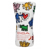 Мастурбатор-туба Keith Haring Soft Tube CUP - Tenga - в Сергиевом Посаде купить с доставкой