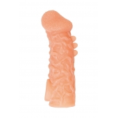 Телесная закрытая насадка с шершавой головкой Cock Sleeve Size L - 17,6 см. - KOKOS - в Сергиевом Посаде купить с доставкой