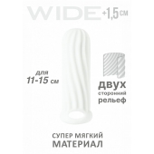 Белый фаллоудлинитель Homme Wide - 13 см. - Lola Games - в Сергиевом Посаде купить с доставкой