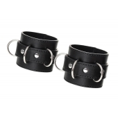 Черные наручники Anonymo на сцепке - ToyFa - купить с доставкой в Сергиевом Посаде