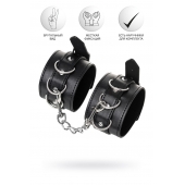 Черные оковы Anonymo из искусственной кожи - ToyFa - купить с доставкой в Сергиевом Посаде