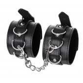 Черные оковы Anonymo из искусственной кожи - ToyFa - купить с доставкой в Сергиевом Посаде