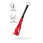 Красно-черный флоггер Anonymo - 28 см. - ToyFa - купить с доставкой в Сергиевом Посаде