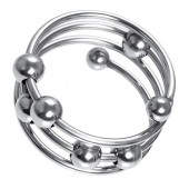 Большое металлическое кольцо под головку пениса - ToyFa - купить с доставкой в Сергиевом Посаде
