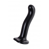 Черный стимулятор для пар P G-Spot Dildo Size L - 19 см. - Strap-on-me - в Сергиевом Посаде купить с доставкой