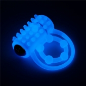 Голубое, светящееся в темноте виброкольцо Lumino Play Vibrating Penis Ring - Lovetoy - в Сергиевом Посаде купить с доставкой