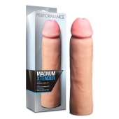 Телесная фаллическая насадка на пенис Magnum Xtender - 23 см. - Blush Novelties - в Сергиевом Посаде купить с доставкой