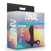 Черный анальный вибратор Silicone Vibrating Prostate Massager 01 - 10,8 см. - Blush Novelties - в Сергиевом Посаде купить с доставкой