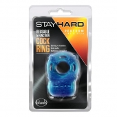 Голубое эрекционное виброкольцо Reusable 5 Function Cock Ring - Blush Novelties - в Сергиевом Посаде купить с доставкой