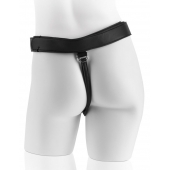 Страпон с телесной насадкой 7  Uncut with Strap on Harness - 18 см. - Pipedream - купить с доставкой в Сергиевом Посаде