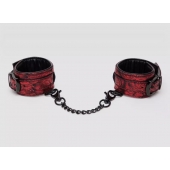 Красно-черные наручники Reversible Faux Leather Wrist Cuffs - Fifty Shades of Grey - купить с доставкой в Сергиевом Посаде