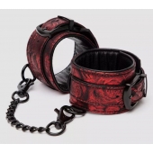 Красно-черные наручники Reversible Faux Leather Wrist Cuffs - Fifty Shades of Grey - купить с доставкой в Сергиевом Посаде
