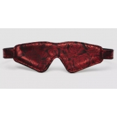 Двусторонняя красно-черная маска на глаза Reversible Faux Leather Blindfold - Fifty Shades of Grey - купить с доставкой в Сергиевом Посаде