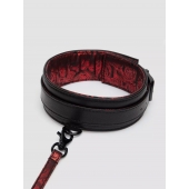 Стильный ошейник с поводком Reversible Faux Leather Collar and Lead - Fifty Shades of Grey - купить с доставкой в Сергиевом Посаде