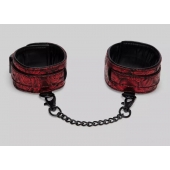 Красно-черные оковы Reversible Faux Leather Ankle Cuffs - Fifty Shades of Grey - купить с доставкой в Сергиевом Посаде