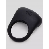 Черное эрекционное виброкольцо Sensation Rechargeable Vibrating Love Ring - Fifty Shades of Grey - в Сергиевом Посаде купить с доставкой