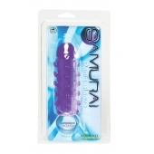 Закрытая фиолетовая насадка с пупырышками SAMURAI PENIS SLEEVE PURPLE - 14,5 см. - NMC - в Сергиевом Посаде купить с доставкой