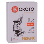 Набор из 4 презервативов OKOTO MegaMIX - Sitabella - купить с доставкой в Сергиевом Посаде