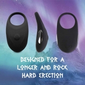 Черное эрекционное виброкольцо Thor Cockring - FeelzToys - в Сергиевом Посаде купить с доставкой