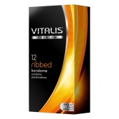 Ребристые презервативы VITALIS PREMIUM ribbed - 12 шт. - Vitalis - купить с доставкой в Сергиевом Посаде