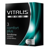 Контурные презервативы VITALIS PREMIUM comfort plus - 3 шт. - Vitalis - купить с доставкой в Сергиевом Посаде