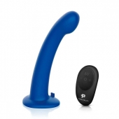 Синяя насадка Remote Control P-Spot G-Spot с черными трусиками - 20 см. - Pegasus - купить с доставкой в Сергиевом Посаде