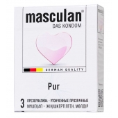 Супертонкие презервативы Masculan Pur - 3 шт. - Masculan - купить с доставкой в Сергиевом Посаде