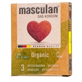 Экологически чистые презервативы Masculan Organic - 3 шт. - Masculan - купить с доставкой в Сергиевом Посаде