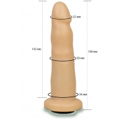 Телесная насадка Harness - 15,8 см. - LOVETOY (А-Полимер) - купить с доставкой в Сергиевом Посаде