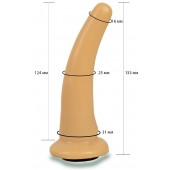 Телесная гладкая насадка Harness - 13,3 см. - LOVETOY (А-Полимер) - купить с доставкой в Сергиевом Посаде