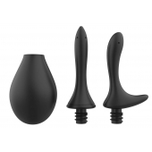 Черный анальный душ Nexus Anal Douche Set с 2 сменными насадками - Nexus Range - купить с доставкой в Сергиевом Посаде