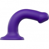 Фиолетовый фаллоимитатор-насадка Strap-On-Me Dildo Dual Density size M - 18 см. - Strap-on-me - купить с доставкой в Сергиевом Посаде