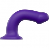 Фиолетовый фаллоимитатор-насадка Strap-On-Me Dildo Dual Density size L - 19 см. - Strap-on-me - купить с доставкой в Сергиевом Посаде